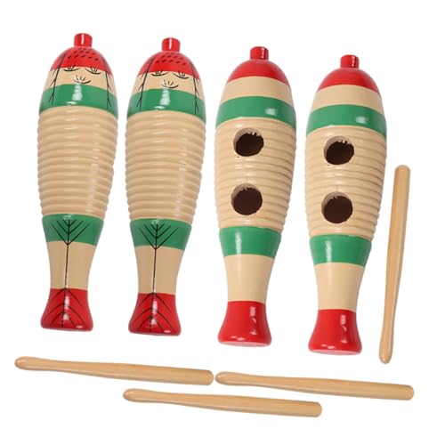 FUNOMOCYA 4 Sätze Teiliges Holz Guiro Percussion Instrumente Robustes Holzspielzeug mit Klarem Fördert Musikalische Entwicklung und Sensorische Fähigkeiten für Kleinkinder und Vorschulkinder FUNOMOCYA 4 Sätze Teiliges Holz Guiro Percussion Instrumente Robustes Holzspielzeug mit Klarem Fördert Musikalische Entwicklung und Sensorische Fähigkeiten für Kleinkinder und Vorschulkinder von FUNOMOCYA