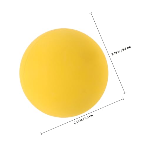 FUNOMOCYA 4 Stück Gelbe Gummibälle Elastisch Dynamischer Trainingsball für Sport Rebound Ballspiel Reaktionsübungen Kompakt Tragbar für Spieler und Training von FUNOMOCYA