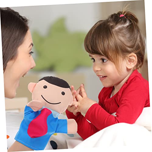 FUNOMOCYA 4 Stück Handpuppen Familien Set Teilig Weiche Stofffiguren Papa Leichte Puppen für Kindergartentheater Rollenspiele Erzähltheater Kindergeburtstag Pädagogisches von FUNOMOCYA