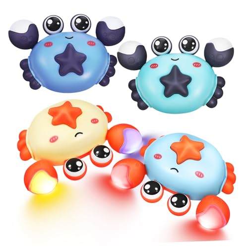 FUNOMOCYA 4 Stück Krabben Rückziehautos mit Licht Interaktives Inertie aus Sicherem Kunststoff Fördert Motorik und Sensorische Entwicklung für Indoor und Outdoor Spielspaß FUNOMOCYA 4 Stück Krabben Rückziehautos mit Licht Interaktives Inertie aus Sicherem Kunststoff Fördert Motorik und Sensorische Entwicklung für Indoor und Outdoor Spielspaß von FUNOMOCYA