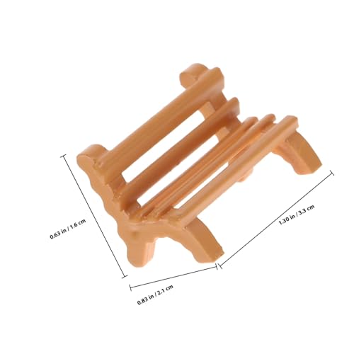 FUNOMOCYA 4 Stück Maßstab aus Langlebigem Glattem Kunststoff Geeignet für Sandtisch Puppenhaus Dekoration Mikro Landschaftsmodell Vintage Design von FUNOMOCYA