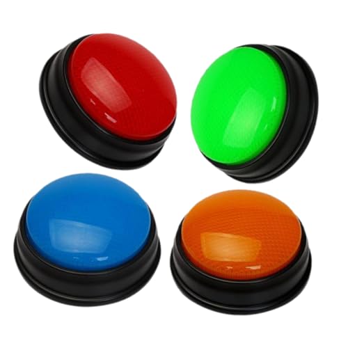 FUNOMOCYA 4 Stück Multifunktionale Antwortglocken Wiederverwendbare und Lichtaktive Spielgeräte für Interaktive Familien und Lernspiele von FUNOMOCYA