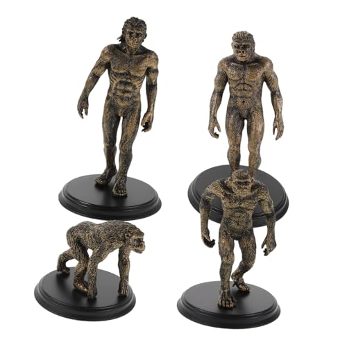 FUNOMOCYA 4 Stück Primitive Lehrhilfen Pädagogische Spielzeugfiguren Simulationsmodell Lernspielzeug Urmenschenmodell Lehrmodell Menschliche Skulptur Simulationsspielzeug Plastik Dunkelbraun FUNOMOCYA 4 Stück Primitive Lehrhilfen Pädagogische Spielzeugfiguren Simulationsmodell Lernspielzeug Urmenschenmodell Lehrmodell Menschliche Skulptur Simulationsspielzeug Plastik Dunkelbraun von FUNOMOCYA