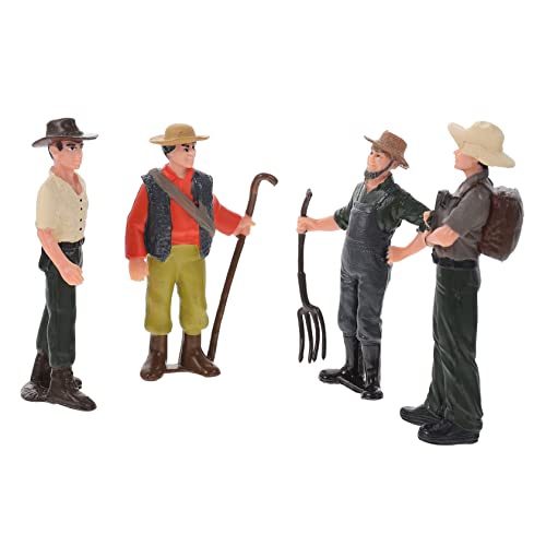 FUNOMOCYA 4 Stück Realistische Teilig Farmarbeiter Figuren aus Langlebigem Material Detailgetreue Miniatur Bauernhof Modell als und Dekoration für Sammler FUNOMOCYA 4 Stück Realistische Teilig Farmarbeiter Figuren aus Langlebigem Material Detailgetreue Miniatur Bauernhof Modell als und Dekoration für Sammler von FUNOMOCYA