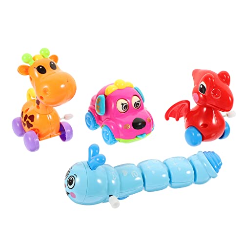 FUNOMOCYA 4 Stück Teiliges Aufziehspielzeug mit Bunten Tierfiguren Langlebiges Kunststoffmaterial Lebendige Farben Mechanisches für Schnelle Bewegung Pädagogisches für Ab Zufällige Farbe FUNOMOCYA 4 Stück Teiliges Aufziehspielzeug mit Bunten Tierfiguren Langlebiges Kunststoffmaterial Lebendige Farben Mechanisches für Schnelle Bewegung Pädagogisches für Ab Zufällige Farbe von FUNOMOCYA