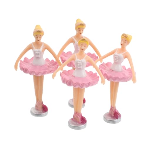 FUNOMOCYA 4 Stück Teiliges Ballett Figuren für Musikbox Rotierende Tanzpuppen Sammlerstücke und Schmuckbox Zubehör Niedliche Deko für Kinderzimmer und von FUNOMOCYA