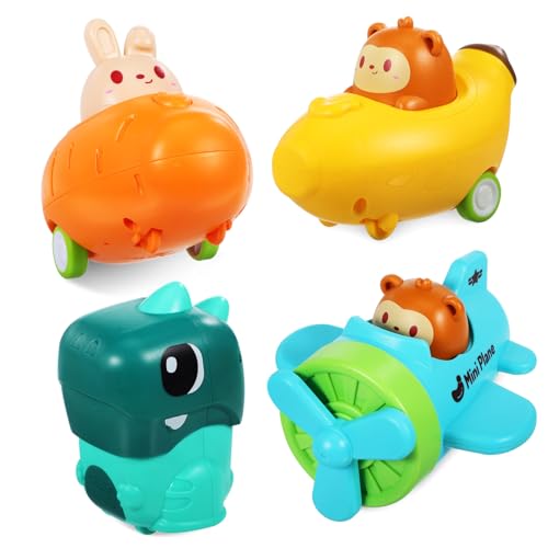 FUNOMOCYA 4 Stück Teiliges Druckauto mit Tiermotiven rutschfeste Gummireifen Robustes Kunststoffmaterial Pädagogisch Fördernd für Kleinkinder Fördert Motorik und Koordination FUNOMOCYA 4 Stück Teiliges Druckauto mit Tiermotiven rutschfeste Gummireifen Robustes Kunststoffmaterial Pädagogisch Fördernd für Kleinkinder Fördert Motorik und Koordination von FUNOMOCYA