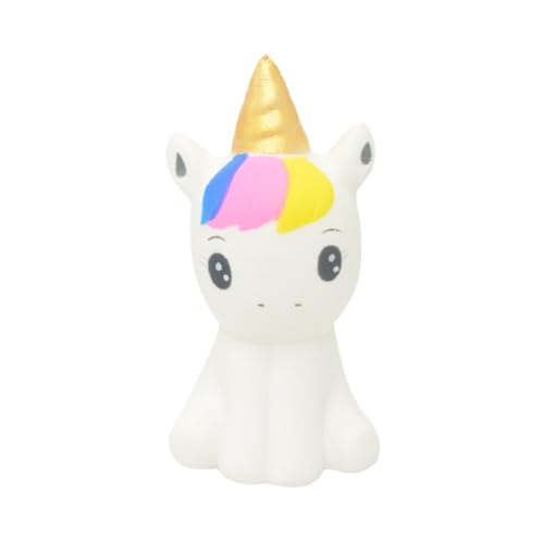 FUNOMOCYA 4 Stück Teiliges Einhorn Stressspielzeug Weiches Simulation Fidget Toy Tragbare Antistress Squeeze spielzeuge für Erwachsene Effektive Stresslinderung und Zufällige Farbe von FUNOMOCYA