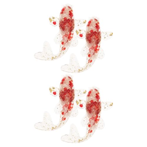 FUNOMOCYA 4 Stück Teiliges Kristall Fisch Figuren aus Natürlichem und Rotem Glas mit Goldfolie Kleine Dekorative Fischstatue für Aquarium Schreibtisch Stilvolle und Kompakte FUNOMOCYA 4 Stück Teiliges Kristall Fisch Figuren aus Natürlichem und Rotem Glas mit Goldfolie Kleine Dekorative Fischstatue für Aquarium Schreibtisch Stilvolle und Kompakte von FUNOMOCYA