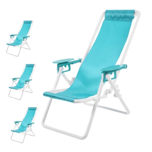 FUNOMOCYA 4 Stück Teiliges Miniatur Faltstuhl Realistische Mini Strandstühle für Puppenhäuser Dekorative Mini Sessel für DIY Basteln Party und Outdoor Szenen FUNOMOCYA 4 Stück Teiliges Miniatur Faltstuhl Realistische Mini Strandstühle für Puppenhäuser Dekorative Mini Sessel für DIY Basteln Party und Outdoor Szenen von FUNOMOCYA