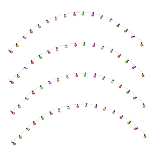 FUNOMOCYA 4 Stück Teiliges Miniatur-perlen-lichterketten Puppenhaus Weihnachtsbaum Flexible DIY-Beaded Fairy Lights Langlebige Beleuchtung für Festliche Dekorationen ca Lang FUNOMOCYA 4 Stück Teiliges Miniatur-perlen-lichterketten Puppenhaus Weihnachtsbaum Flexible DIY-Beaded Fairy Lights Langlebige Beleuchtung für Festliche Dekorationen ca Lang von FUNOMOCYA
