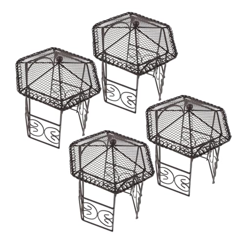 FUNOMOCYA 4 Stück Teiliges Miniatureisen-pavillon- Filigrane Puppenhausmöbel Detailreiche Miniatur-gartenpavillons für Feengärten und Mikrolandschaften Platzsparende Dekoration für FUNOMOCYA 4 Stück Teiliges Miniatureisen-pavillon- Filigrane Puppenhausmöbel Detailreiche Miniatur-gartenpavillons für Feengärten und Mikrolandschaften Platzsparende Dekoration für von FUNOMOCYA