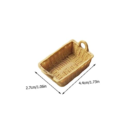 FUNOMOCYA 4 Stück Teiliges Miniaturkorb aus Hochwertigem Harz Farbige Mini Aufbewahrungskörbe für Puppenhaus Dekoration Realistische Miniatur Ornamente für Spielhaus Zubehör FUNOMOCYA 4 Stück Teiliges Miniaturkorb aus Hochwertigem Harz Farbige Mini Aufbewahrungskörbe für Puppenhaus Dekoration Realistische Miniatur Ornamente für Spielhaus Zubehör von FUNOMOCYA