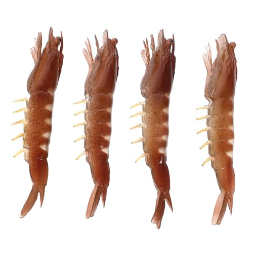 FUNOMOCYA 4 Stück Teiliges PVC Garnelenmodell Realistische Simulation Kreatives Dekorationsspielzeug Langlebige Fotorequisite Pädagogisches Shrimp Figuren für Sammler FUNOMOCYA 4 Stück Teiliges PVC Garnelenmodell Realistische Simulation Kreatives Dekorationsspielzeug Langlebige Fotorequisite Pädagogisches Shrimp Figuren für Sammler von FUNOMOCYA