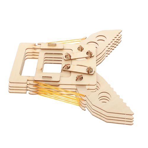 FUNOMOCYA 4 Stück Teiliges Stem Holz Bastelset für Jahre DIY Zangen Puzzle Mechanischer Arm Bausatz Wissenschaftliches Lernspielzeug für Schüler Kreatives Holzhandwerk von FUNOMOCYA