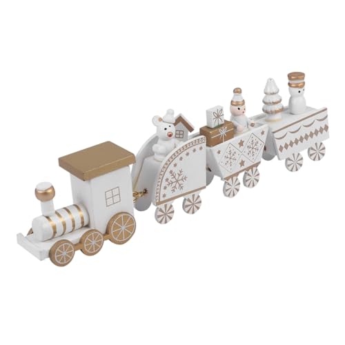 FUNOMOCYA 4 Stück Weihnachtszug Holz Teiliges Set Handbemalt Weihnachtsdeko Miniatur Zug Ornament Robust Leicht für Tischregal Weihnachtsfest FUNOMOCYA 4 Stück Weihnachtszug Holz Teiliges Set Handbemalt Weihnachtsdeko Miniatur Zug Ornament Robust Leicht für Tischregal Weihnachtsfest von FUNOMOCYA