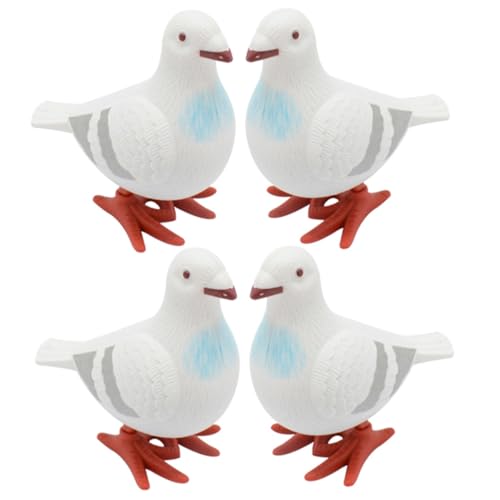 FUNOMOCYA 4 Stück Wind up Kleine Lustige Tauben Tiere für Mitgebsel Partyspaß Geschenkideen von FUNOMOCYA