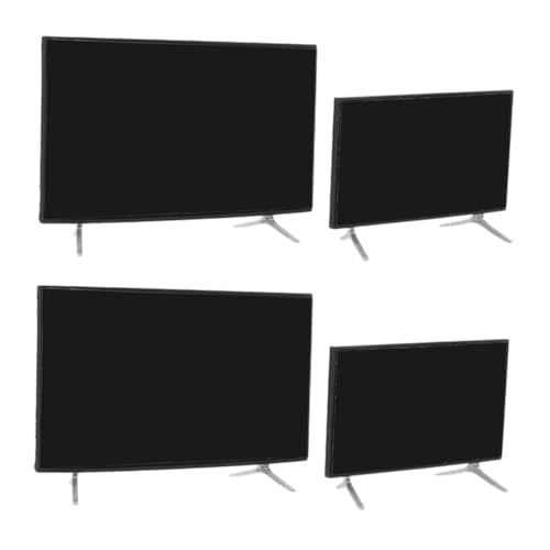 FUNOMOCYA 4 Stücke Maßstab mit Stabilem Sockel Realistische Puppenhaus-Dekoration Langlebige Mini-tv-Szene Detailgetreues Zubehör für Miniaturmöbel von FUNOMOCYA