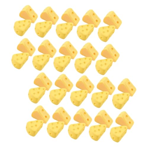 FUNOMOCYA 40 Stück Teiliges Künstliche Mini Käsekuchen Dekorationen aus Kunststoff Realistische Cheesecake Centerpieces für Kuchenläden Cafés Geburtstagsfeiern und Heimdekoration von FUNOMOCYA