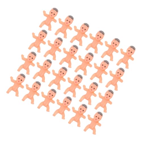 FUNOMOCYA 40 Stück Teiliges Mini Figuren Set Detailreiche Kunststoff Junge Mädchen für Shower Deko Partyspiele und Kuchenverzierung Vielseitig für Jungen und Mädchen Charmante Babypuppen von FUNOMOCYA