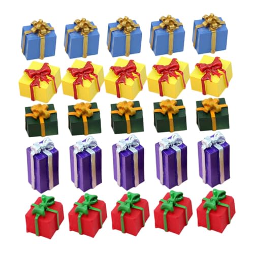FUNOMOCYA 40 Stück Teiliges Mini Weihnachtsdekor Harz Miniatur Geschenkboxen für Puppenhaus-Dekoration Filigrane Weihnachtsfiguren Kompakt für DIY Bastelprojekte und Baumdeko FUNOMOCYA 40 Stück Teiliges Mini Weihnachtsdekor Harz Miniatur Geschenkboxen für Puppenhaus-Dekoration Filigrane Weihnachtsfiguren Kompakt für DIY Bastelprojekte und Baumdeko von FUNOMOCYA