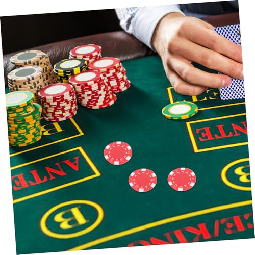 FUNOMOCYA 40 Stück Teiliges Poker Chips aus Robustem Kunststoff Glatte Oberfläche Leicht zu Greifen für Spiele Lernen Zählen und Belohnungen Langlebig und Bruchfest Farbig Gemischt Rot Blau von FUNOMOCYA