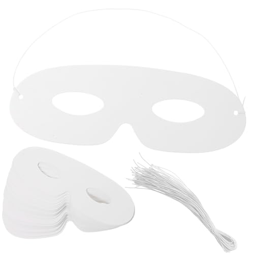 FUNOMOCYA 40 Stück Weiße Blanko Papiermasken zum Bemalen Leichte DIY Faschingsmasken für Halbmaske zum Basteln und Gestalten für Karneval Maskenball Schul und Geburtstagsfeiern FUNOMOCYA 40 Stück Weiße Blanko Papiermasken zum Bemalen Leichte DIY Faschingsmasken für Halbmaske zum Basteln und Gestalten für Karneval Maskenball Schul und Geburtstagsfeiern von FUNOMOCYA