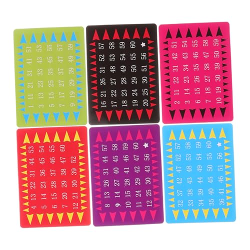 FUNOMOCYA 5 Sätze Telepathische Zahlenkarten für Mentalvorhersage Kartenspiel Trickspielzeug Interaktive Requisiten für Professionelle und Hobby Zauberer von FUNOMOCYA