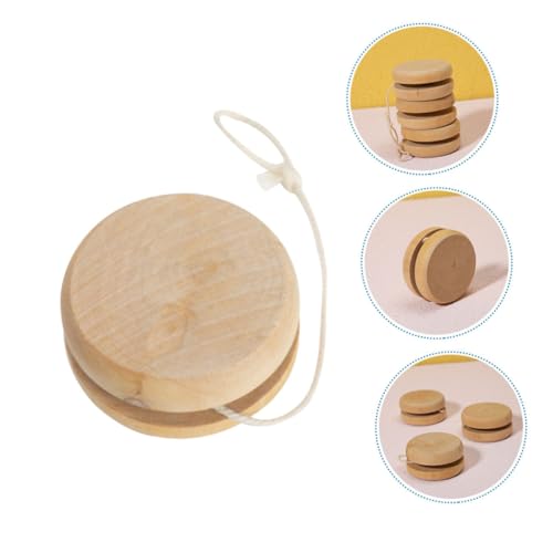 FUNOMOCYA 5 Stück Holz Yo Yo Teilig Naturholz Unisex DIY Bemalbar Pädagogisch Fördernd Geschicklichkeitsspielzeug für Drinnen und Draußen FUNOMOCYA 5 Stück Holz Yo Yo Teilig Naturholz Unisex DIY Bemalbar Pädagogisch Fördernd Geschicklichkeitsspielzeug für Drinnen und Draußen von FUNOMOCYA
