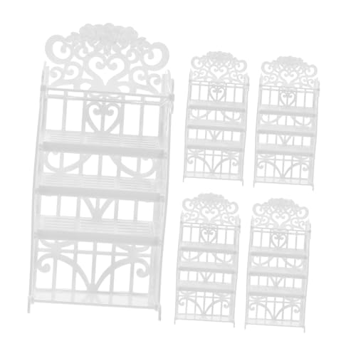 FUNOMOCYA 5 Stück Puppenschuhschrankspielzeug Puppenmöbelmodell Puppenregal aus Kunststoff Puppenstiefel Speicherregal Dekorationszubehör für Puppenhäuser hohles Puppenregal Plastik Weiß FUNOMOCYA 5 Stück Puppenschuhschrankspielzeug Puppenmöbelmodell Puppenregal aus Kunststoff Puppenstiefel Speicherregal Dekorationszubehör für Puppenhäuser hohles Puppenregal Plastik Weiß von FUNOMOCYA