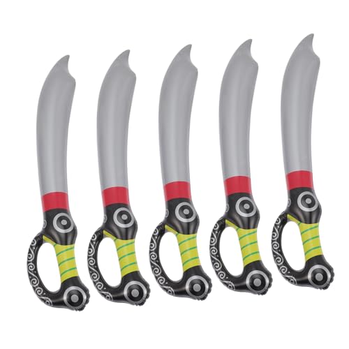 FUNOMOCYA 5 Stück Teiliges Aufblasbares Piratenschwert Piraten Kostüm Zubehör für Geburtstag Halloween Cosplay Party Requisiten PVC Robust Leicht zu Halten FUNOMOCYA 5 Stück Teiliges Aufblasbares Piratenschwert Piraten Kostüm Zubehör für Geburtstag Halloween Cosplay Party Requisiten PVC Robust Leicht zu Halten von FUNOMOCYA