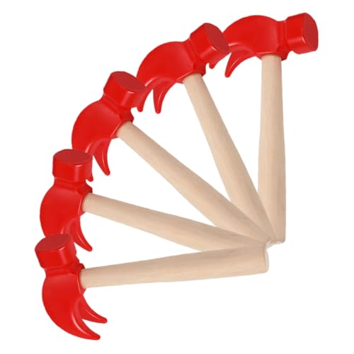 FUNOMOCYA 5 Stück Teiliges Holzspielzeug Hammer Simulation Mallet Werkzeug für Motorik Koordination Ab Jahren Montessori Holz Werkzeuge Jungen Mädchen von FUNOMOCYA