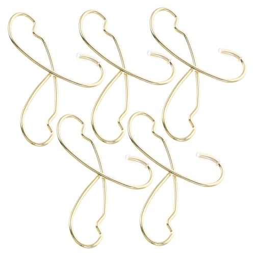 FUNOMOCYA 5 Stück Teiliges Mini Puppenkleiderbügel aus Metall Goldfarbene Kleiderhalter für Bjd Puppenoutfits Robust und Kompakt für Puppenkleidung und Aufbewahrung FUNOMOCYA 5 Stück Teiliges Mini Puppenkleiderbügel aus Metall Goldfarbene Kleiderhalter für Bjd Puppenoutfits Robust und Kompakt für Puppenkleidung und Aufbewahrung von FUNOMOCYA