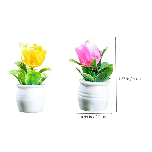 FUNOMOCYA 5 Stück Teiliges Miniatur Blumentopf aus Resin Realistische Puppenhaus Pflanzen Dekoration Kleine Kunstblumentöpfe für Puppenmöbel und Miniaturhäuser Sichere und Langlebige Mini FUNOMOCYA 5 Stück Teiliges Miniatur Blumentopf aus Resin Realistische Puppenhaus Pflanzen Dekoration Kleine Kunstblumentöpfe für Puppenmöbel und Miniaturhäuser Sichere und Langlebige Mini von FUNOMOCYA