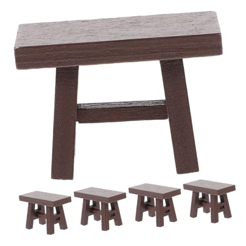 FUNOMOCYA 5 Stück Teiliges Miniatur Puppenhaus Hocker Vintage Design Realistische Kleine Holzstühle für Puppenhaus Dekoration Kompakt und Tragbar für Kreatives Rollenspiel und Kinderzimmer FUNOMOCYA 5 Stück Teiliges Miniatur Puppenhaus Hocker Vintage Design Realistische Kleine Holzstühle für Puppenhaus Dekoration Kompakt und Tragbar für Kreatives Rollenspiel und Kinderzimmer von FUNOMOCYA