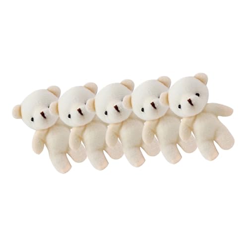 FUNOMOCYA 5 Stück Teiliges Niedlicher Plüsch bären Schlüsselanhänger Weiche Stofftier Anhänger für Rucksack Handtasche und DIY Dekoration Kleines Kuscheltier Beige Cartoon Design FUNOMOCYA 5 Stück Teiliges Niedlicher Plüsch bären Schlüsselanhänger Weiche Stofftier Anhänger für Rucksack Handtasche und DIY Dekoration Kleines Kuscheltier Beige Cartoon Design von FUNOMOCYA