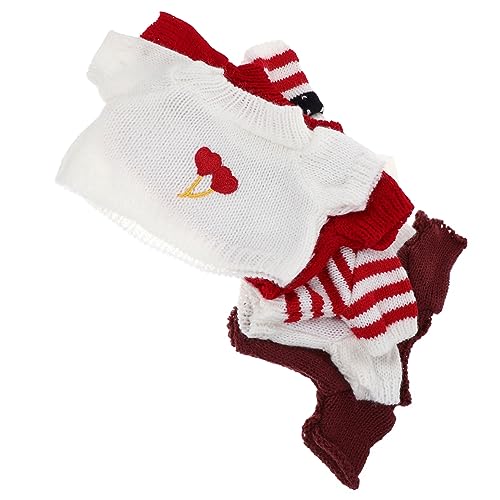 FUNOMOCYA 5 Stück Teiliges Wiederverwendbarer Puppenkleidung aus Weichem Atmungsaktive Sweatshirts mit Verschiedenen Süßen Bärenmotiv Designs Geeignet für Kuscheltiere und Puppen zum von FUNOMOCYA