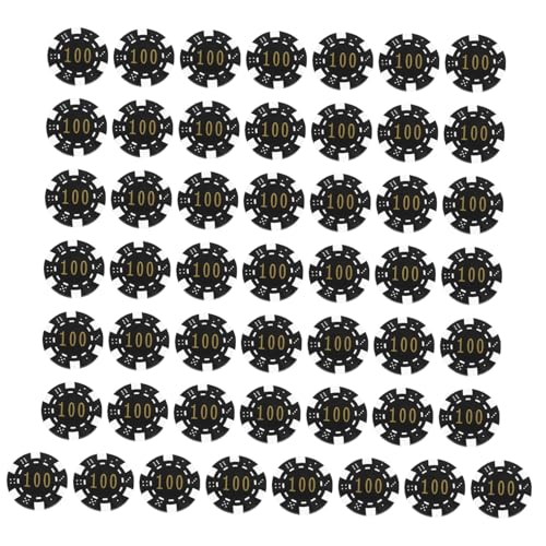 FUNOMOCYA 50 Stück Abs Kunststoff Bingo Chips mit Zahlen Spielmarken für Poker Glücksspiel und Zählspiele Vielseitige Spielchips für Brettspiele und Lernaktivitäten von FUNOMOCYA