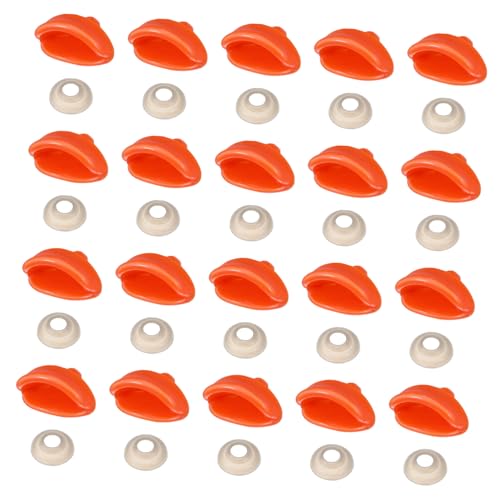 FUNOMOCYA 50 Stück DIY Entenschnabel Mund Ersatzteile mit Dichtung Bastelzubehör für Mädchen Geeignet für Handgemachte Entenspielzeuge und Dekoration von FUNOMOCYA