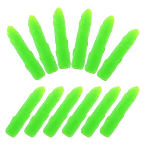 FUNOMOCYA 50 Stück Künstliche Asparagus Gemüse Requisiten Realistische Fake Gemüse Deko für Fotografie Partys und Küchendekorationen Hochwertige Nachbildung von Asparagus von FUNOMOCYA