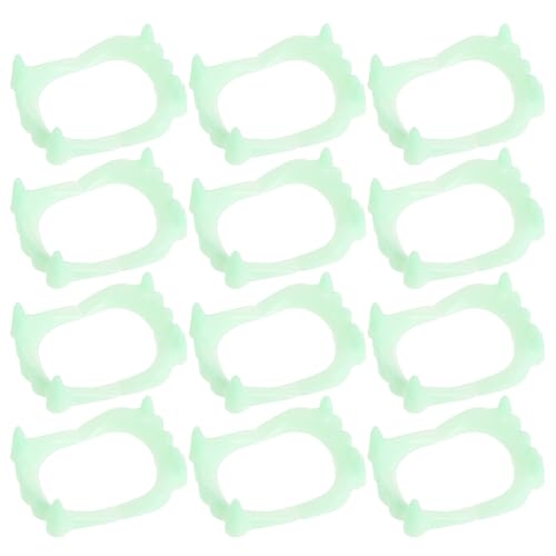 FUNOMOCYA 50 Stück Leuchtende Fake Zähne Halloween Prop Unheimliche Vampirzähne aus Hochwertigem für Erwachsene und Kostümpartys FUNOMOCYA 50 Stück Leuchtende Fake Zähne Halloween Prop Unheimliche Vampirzähne aus Hochwertigem für Erwachsene und Kostümpartys von FUNOMOCYA