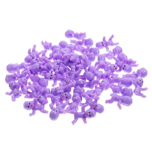 FUNOMOCYA 50 Stück Mini Plastikbabys Shower Dekoration Kleine Miniatur Puppen für Party Kuchen DIY Geschenk von FUNOMOCYA