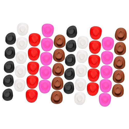 FUNOMOCYA 50 Stück Mini Western Hüte Farben Miniatur Hüte für Puppenhaus DIY Bastelbedarf Dekorative Kleine Cowgirl für Party und Doll Accessoires FUNOMOCYA 50 Stück Mini Western Hüte Farben Miniatur Hüte für Puppenhaus DIY Bastelbedarf Dekorative Kleine Cowgirl für Party und Doll Accessoires von FUNOMOCYA