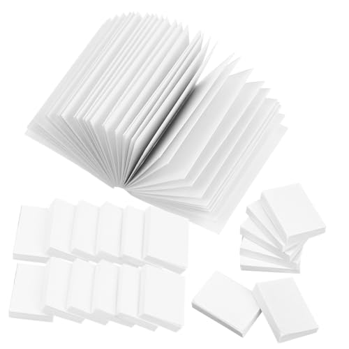 FUNOMOCYA 50 Stück Miniatur Bücher Leere Mini Notizbücher aus Robustem Beschichtetem Papier Kleine Notizblöcke für Puppenhaus Dekoration Vielseitig als Mini Memo Pads und Puppenbücher von FUNOMOCYA