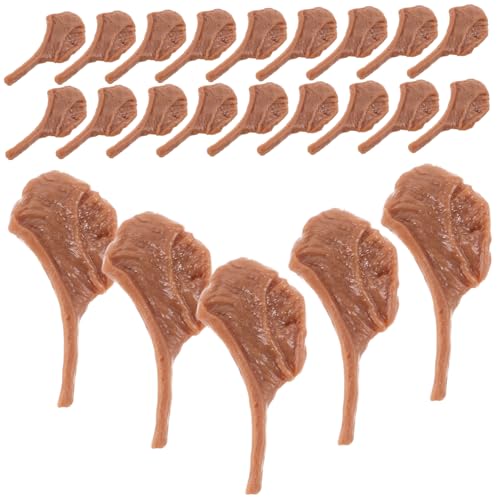 FUNOMOCYA 50 Stück Miniatur Steak Attrappe Langlebige Farben Realistische Textur Künstliches Fleisch Modell Vielseitig für Marktdekoration Fotografie Requisiten und DIY Sammlungen von FUNOMOCYA
