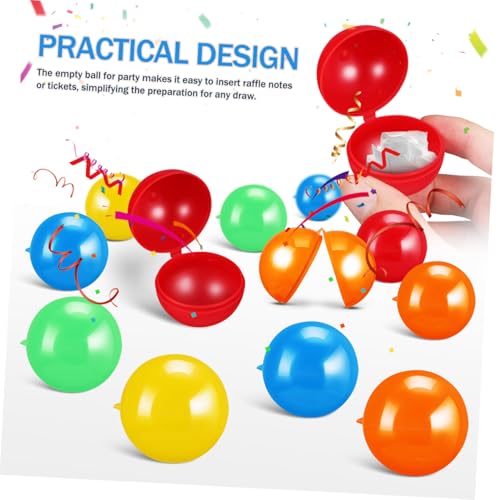 FUNOMOCYA 50 Stück Teiliges Bunte Leere Tombola Kugeln aus Stabilem Kunststoff Teilbare Befüllbare Raffle Balls für Firmenfeiern Schulveranstaltungen und Familienfeste Leicht und Langlebig FUNOMOCYA 50 Stück Teiliges Bunte Leere Tombola Kugeln aus Stabilem Kunststoff Teilbare Befüllbare Raffle Balls für Firmenfeiern Schulveranstaltungen und Familienfeste Leicht und Langlebig von FUNOMOCYA