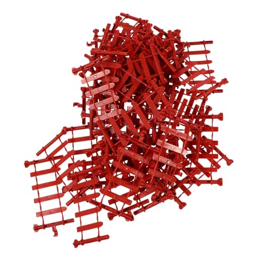 FUNOMOCYA 50 Stück Teiliges Kunststoff Detailgetreue Simulation Flexibel Verbindbar DIY Zaun für Party Wohnraumdekoration Sicher und Langlebig von FUNOMOCYA