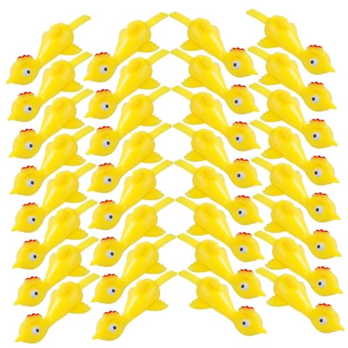 FUNOMOCYA 50 Stück Teiliges Lustige Finger Spielzeuge in Niedlichem Truthahn Design aus Geruchsfreiem Sicherem TPR Material Dehnbar Waschbar für Kinderpartys und Geschenkideen von FUNOMOCYA