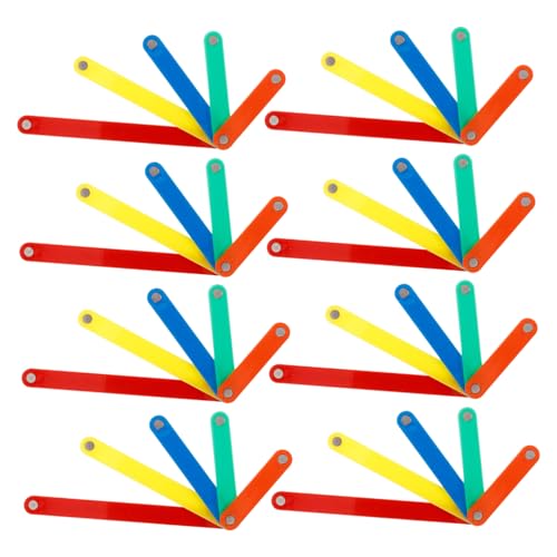 FUNOMOCYA 50 Stück Teiliges Magnetische Geometrische Stäbe in Längen Kindersichere Lernhilfen für Frühe Mathematik und Sensorische für Interaktiven Geometrieunterricht und Eltern Junge von FUNOMOCYA