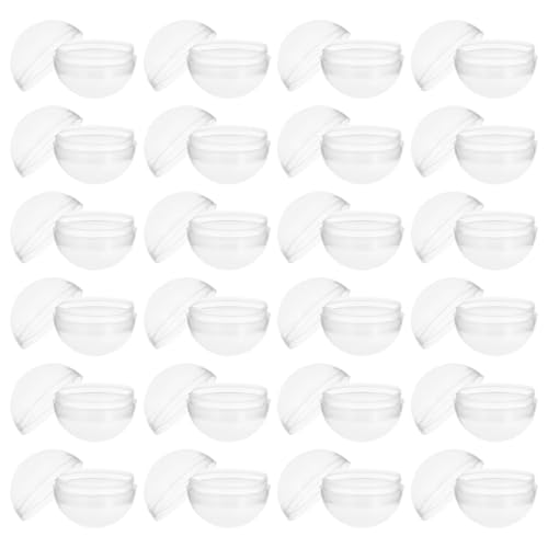 FUNOMOCYA 50 Stück Transparente Kunststoffkapseln Rund Befüllbare Kugeln für Automaten Vielseitig Einsetzbar für Partygeschenke Überraschungen Bastelideen und Spielzeugaufbewahrung von FUNOMOCYA